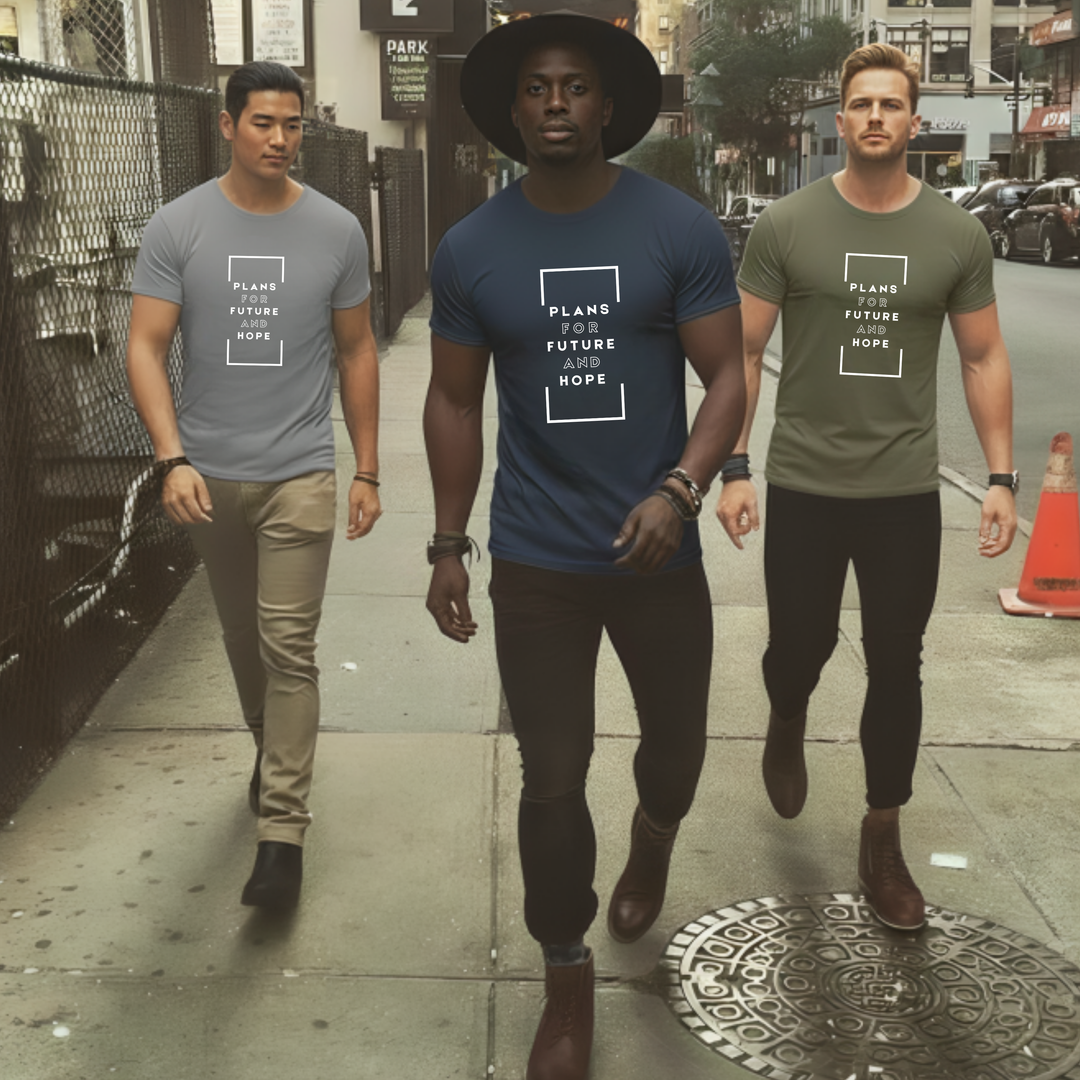 Christian t-shirt with Plans for Future and Hope faith message