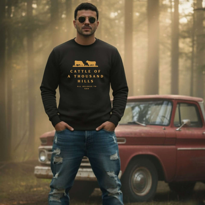 "CATTLE ON 1000 HILLS" Unisex Premium Sweatshirt