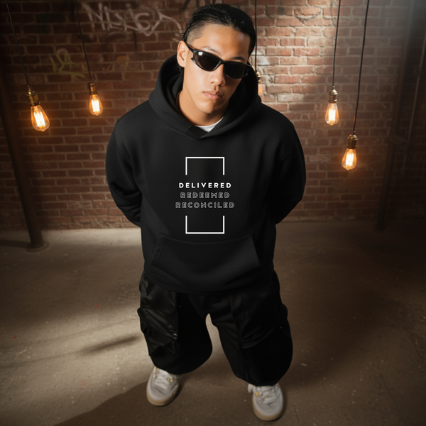 The Restored Daily hoodie faith-inspired design