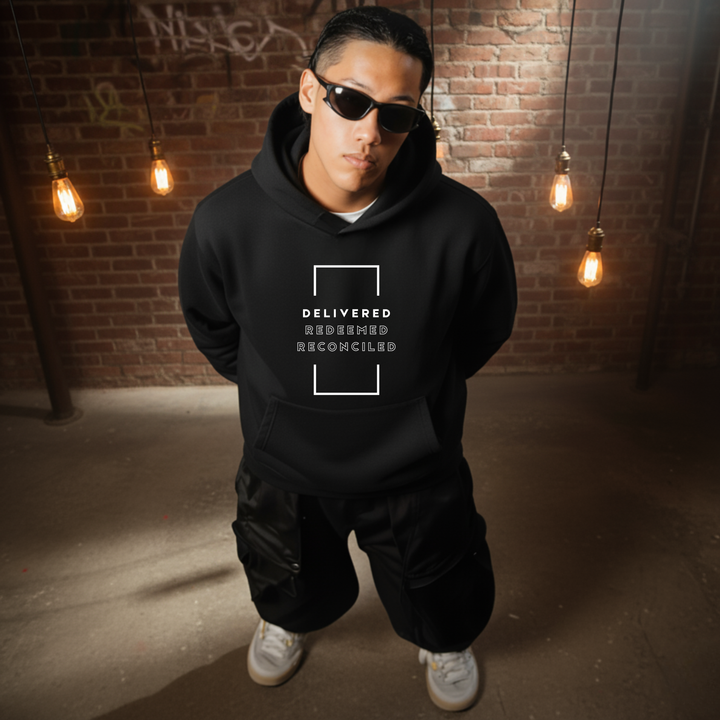 The Restored Daily hoodie faith-inspired design
