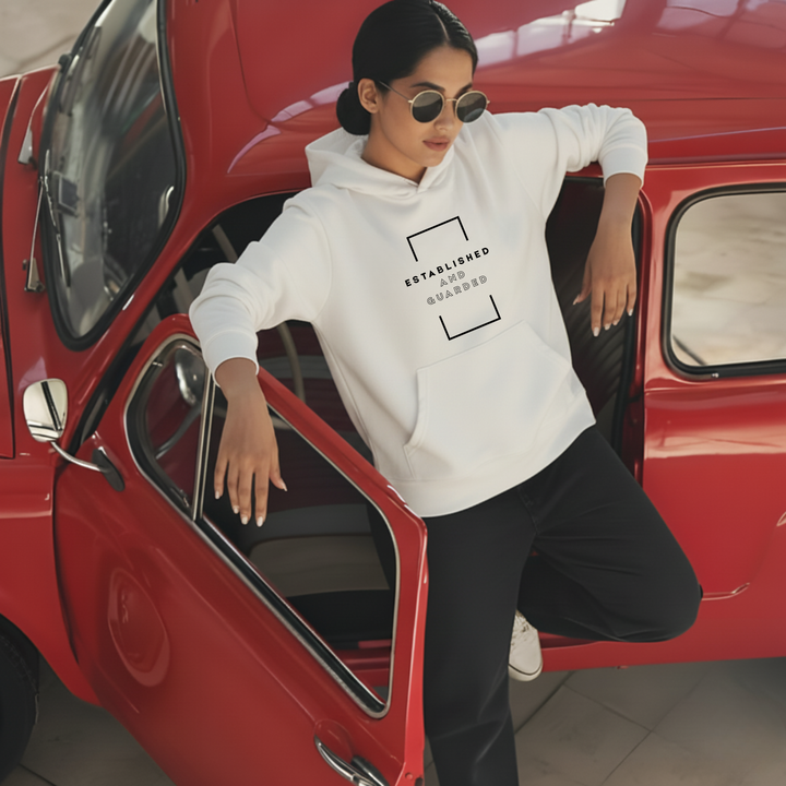 Established and Guarded Christian hoodie design