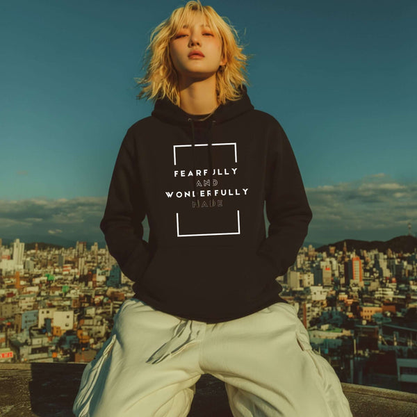 The Masterpiece hoodie faith-inspired typography