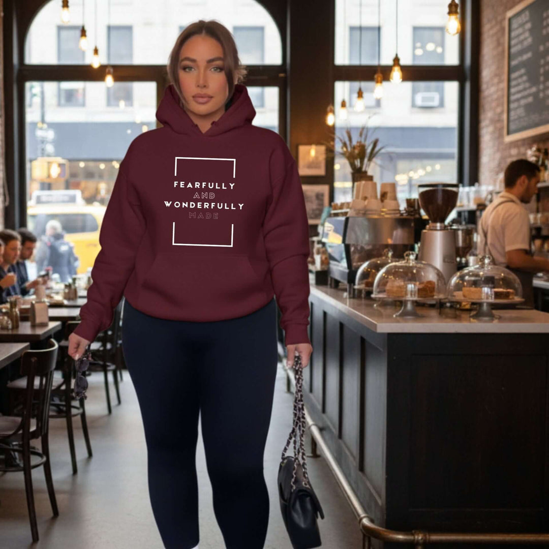 Scripture-inspired Christian hoodie from Psalm 139:14