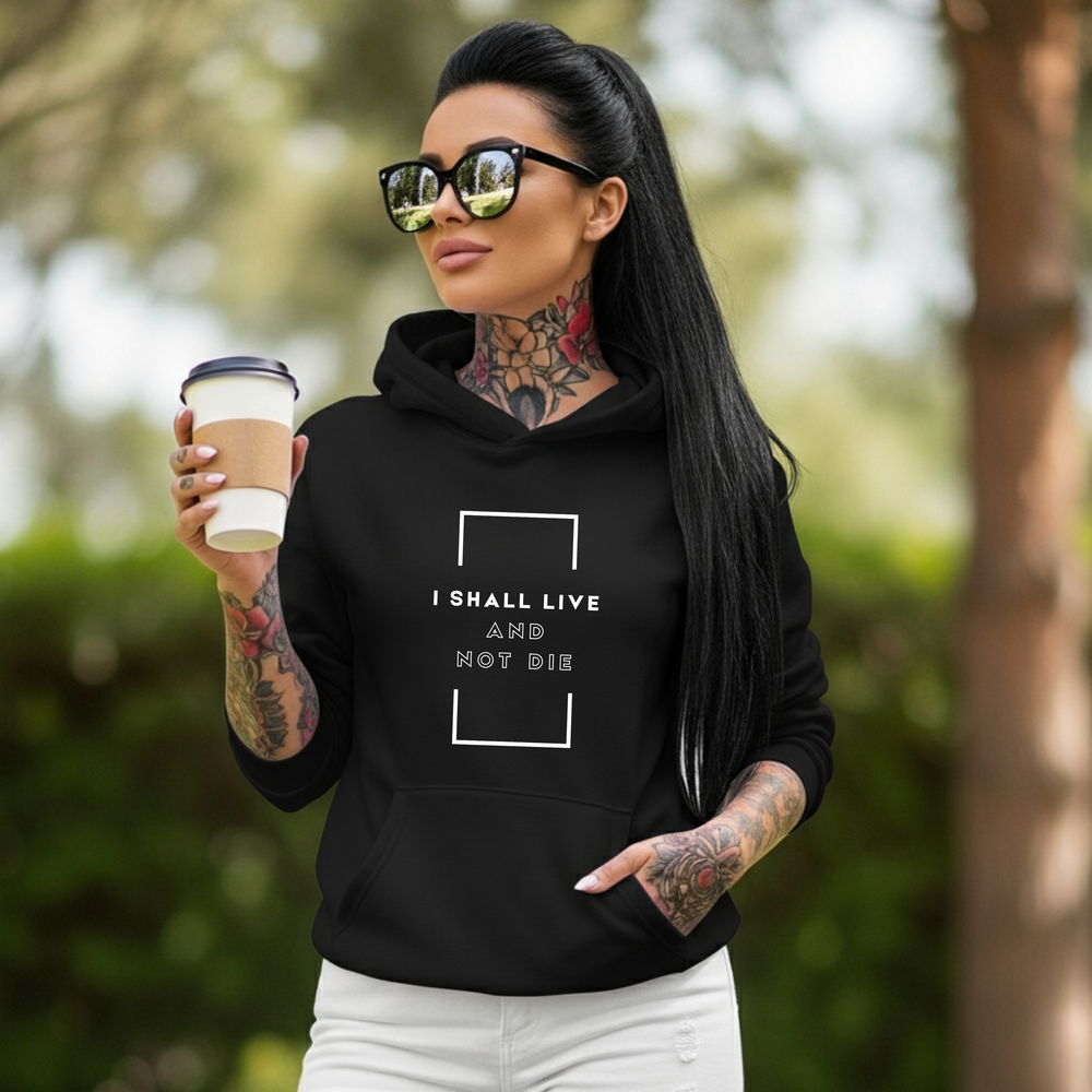 The Vitality Daily hoodie faith-inspired typography