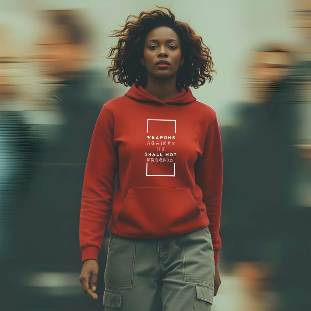 Weapons Against Me Shall Not Prosper Christian hoodie design