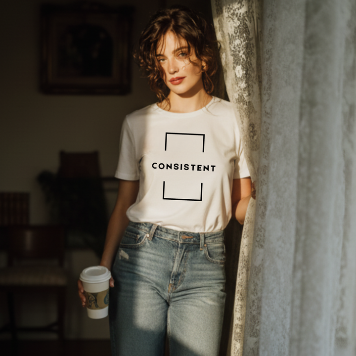 Christian t-shirt featuring Consistent faith-based message