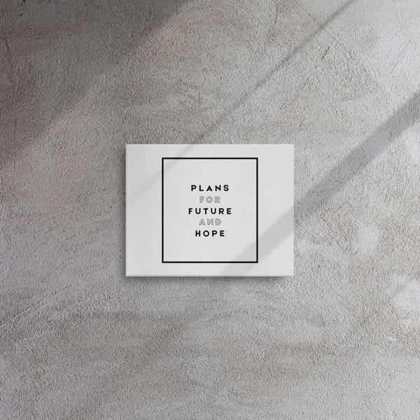 Plans for Future and Hope - Thin canvas 11" x 14" - Truth Affirmations