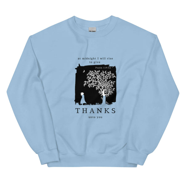 Inspirational Christian apparel with gratitude scripture