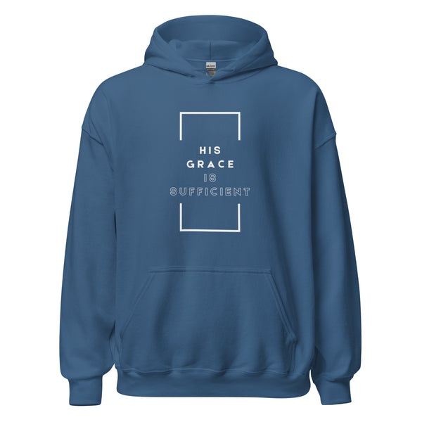 Christian lifestyle hoodie with grace and faith theme