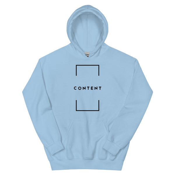 Christian hoodie with message about faith and contentment