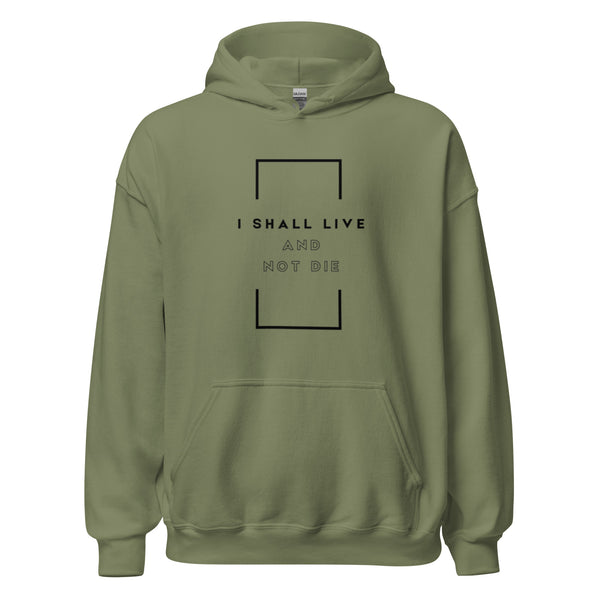Christian hoodie expressing life and faith declaration
