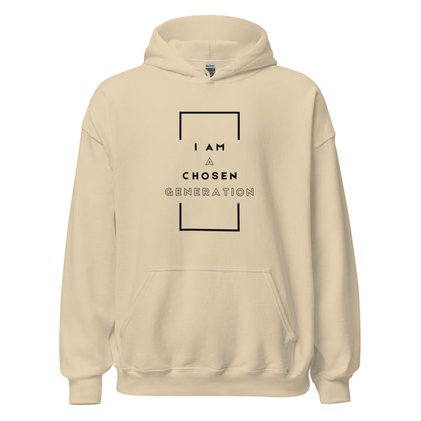 Premium Christian hoodie with scripture-inspired lettering