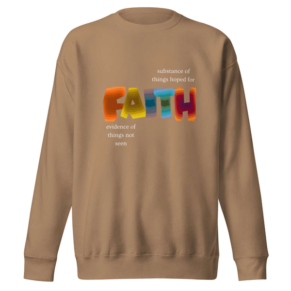 Christian lifestyle sweatshirt expressing faith and belief