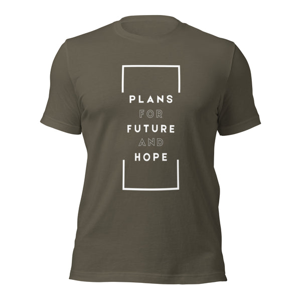 Hope-centered Christian apparel with Plans for Future and Hope theme