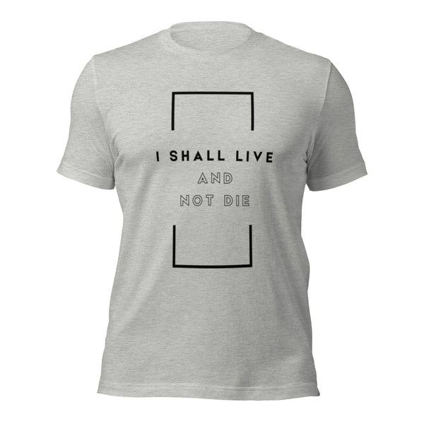 Minimalist faith t-shirt with life-affirming message