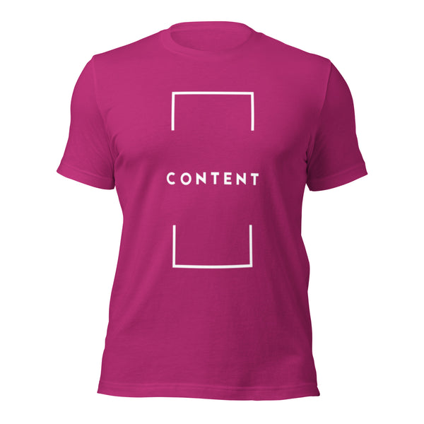 Faith-based tee with Content scripture inspired message - Pink