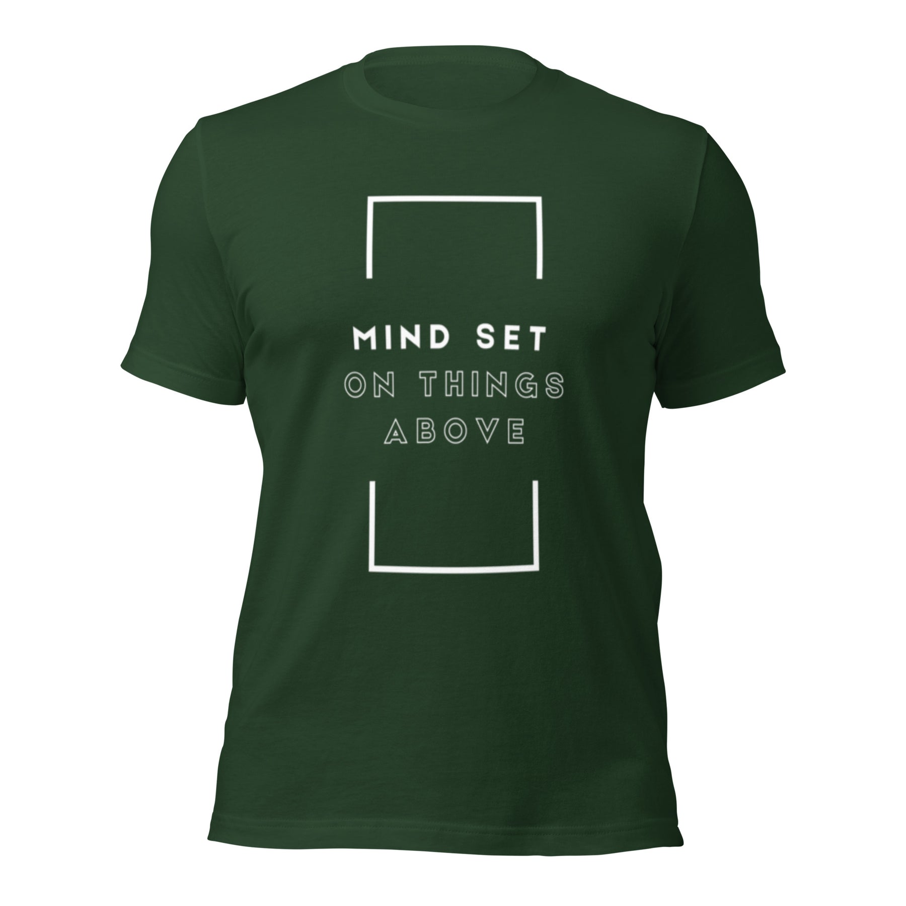 Christian tee highlighting heavenly focus and faith
