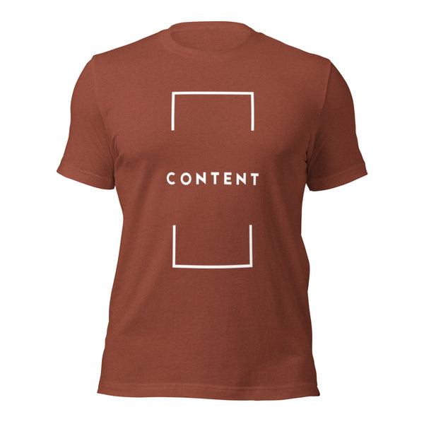 Content message printed on Christian apparel t-shirt