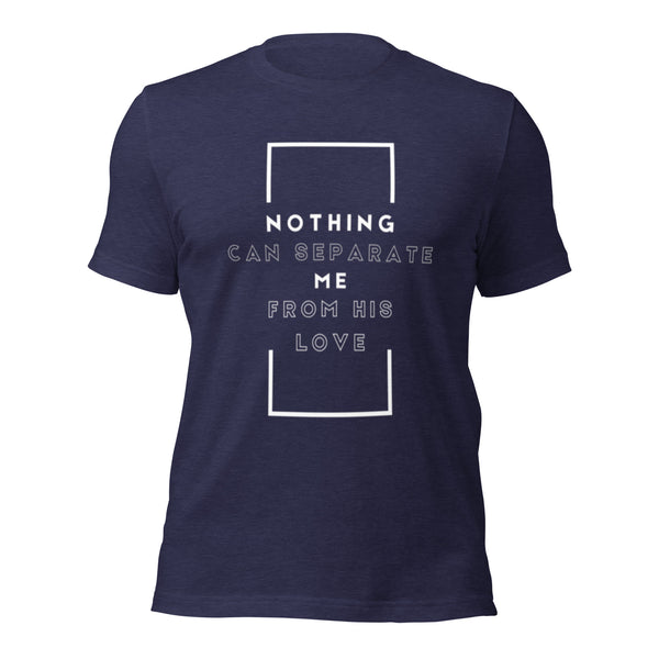 Christian t-shirt celebrating God’s love and assurance