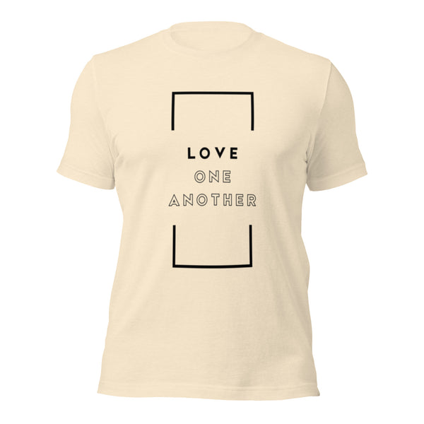Biblical truth Love One Another message on apparel