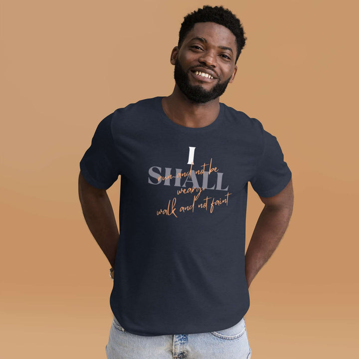 Faith-inspired t-shirt focused on perseverance and belief