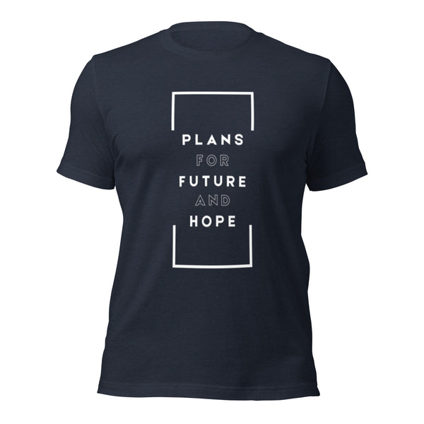 Plans for Future and Hope Christian t-shirt with inspirational message