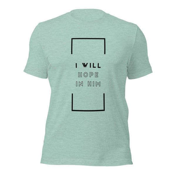 Christian apparel expressing faith and hopeful assurance