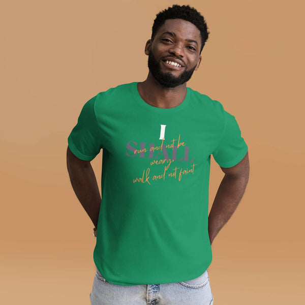 Truth Affirmations Christian t-shirt with endurance theme