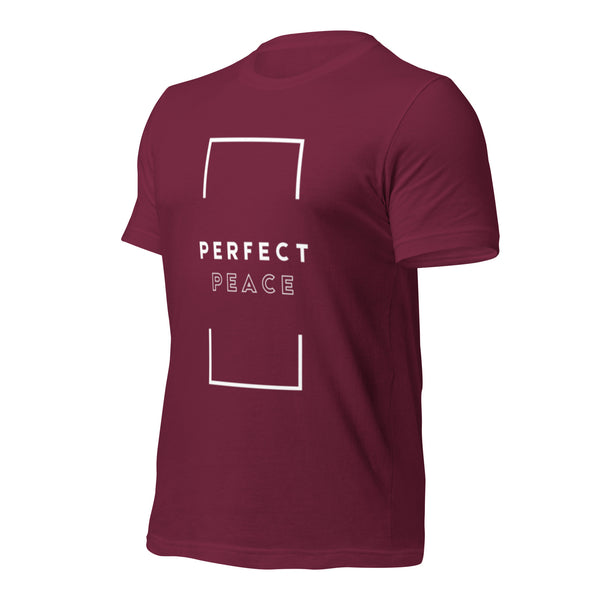 Christian t-shirt celebrating peace through faith