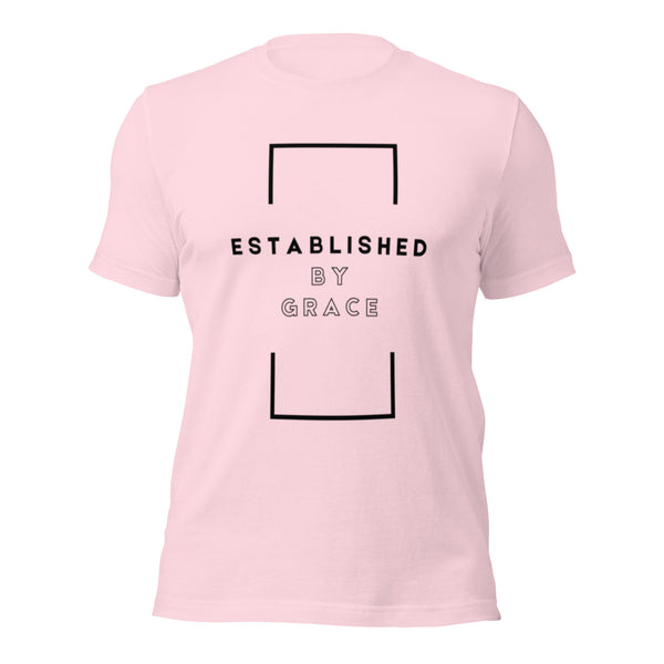 Christian tee highlighting grace-focused scripture theme