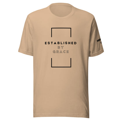 Established by Grace - Hebrews 13:9 T-shirt