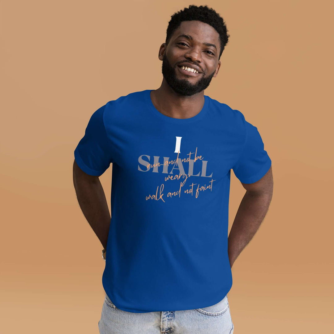 Biblical endurance theme on Christian apparel