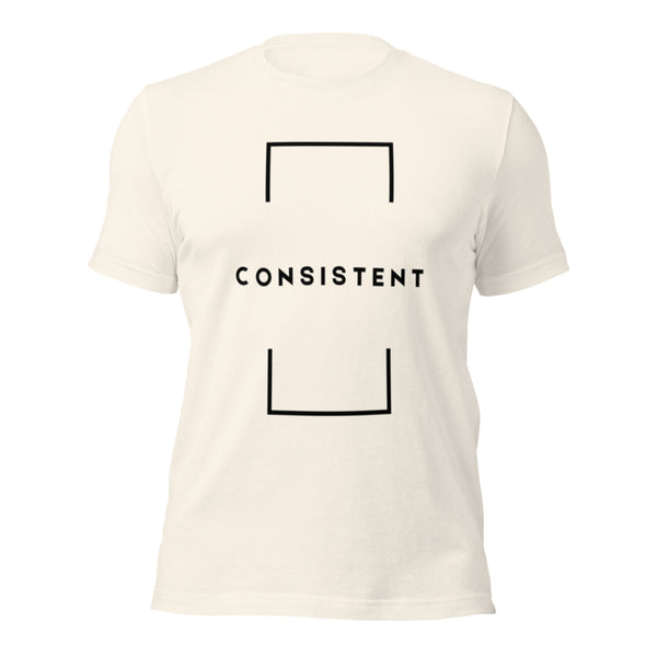 Unisex Christian t-shirt designed to inspire consistency in faith